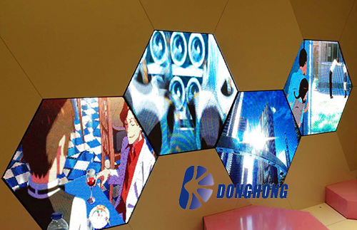 Hexagonal LED Display Screen